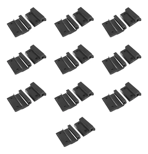 Juego de Guías Shower Negras – Pack de 10 Pares