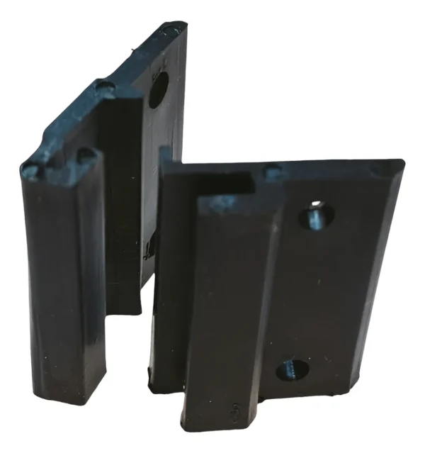 Guías shower negras para puertas de vidrio – Pack 2 pares Colombiavid