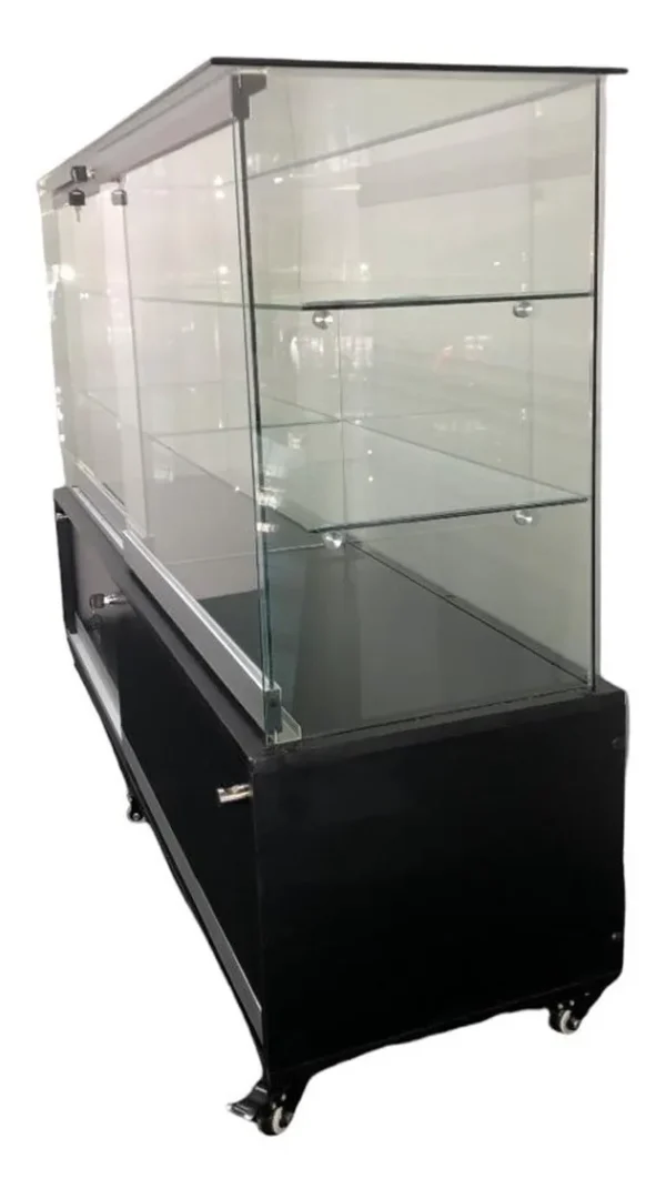 Vitrina Mesón para Teléfonos con Ruedas y Llave - Imagen 4