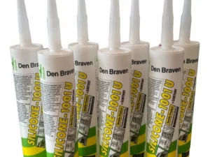 Silicona transparente aséptica Den Braven – Pack 3 tubos para sellar techos, cocinas y mueble