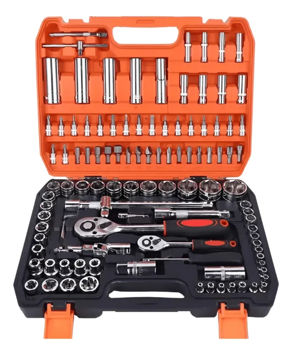 Caja Herramientas Set Kit Juego Dados Chicharra 108 Piezas