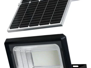 Foco 500ww Reflector Solar Exterior Color Negro Luz Blanca