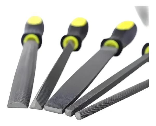 Juego Set De 5 Lima Limas Metal Fierro Aluminio 8madera