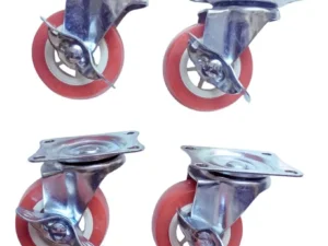 Ruedas 2 Pulgadas Con Freno Para Carritos Vitrinas Y Muebles