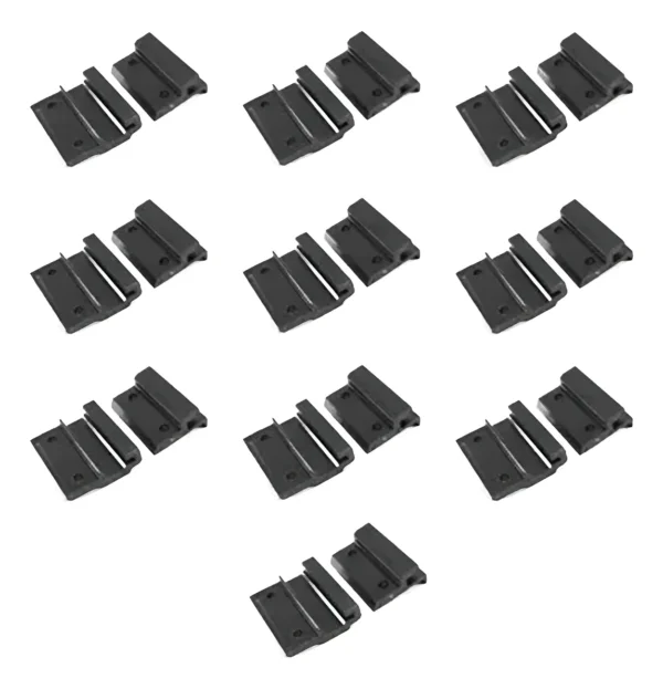 Juego Guias Shower Negras Pack 10 Pares Interior Y Exterior