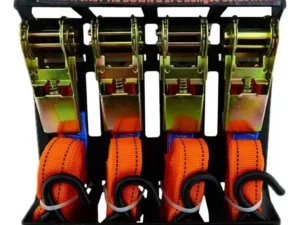 Set Kit Juego Eslinga Cinta Amarre Ratchet 4 Piezas