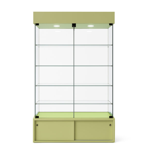 Vitrina Alta con Luces y Puertas Correderas para Colecciones