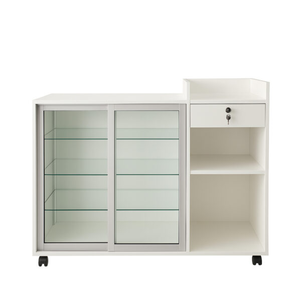 Vitrina caja para negocio – Expositor de vidrio y madera