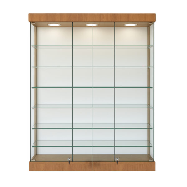 Vitrina Exhibidora Ancha con Luces | Para Tiendas y Trofeos | ColombiaVid